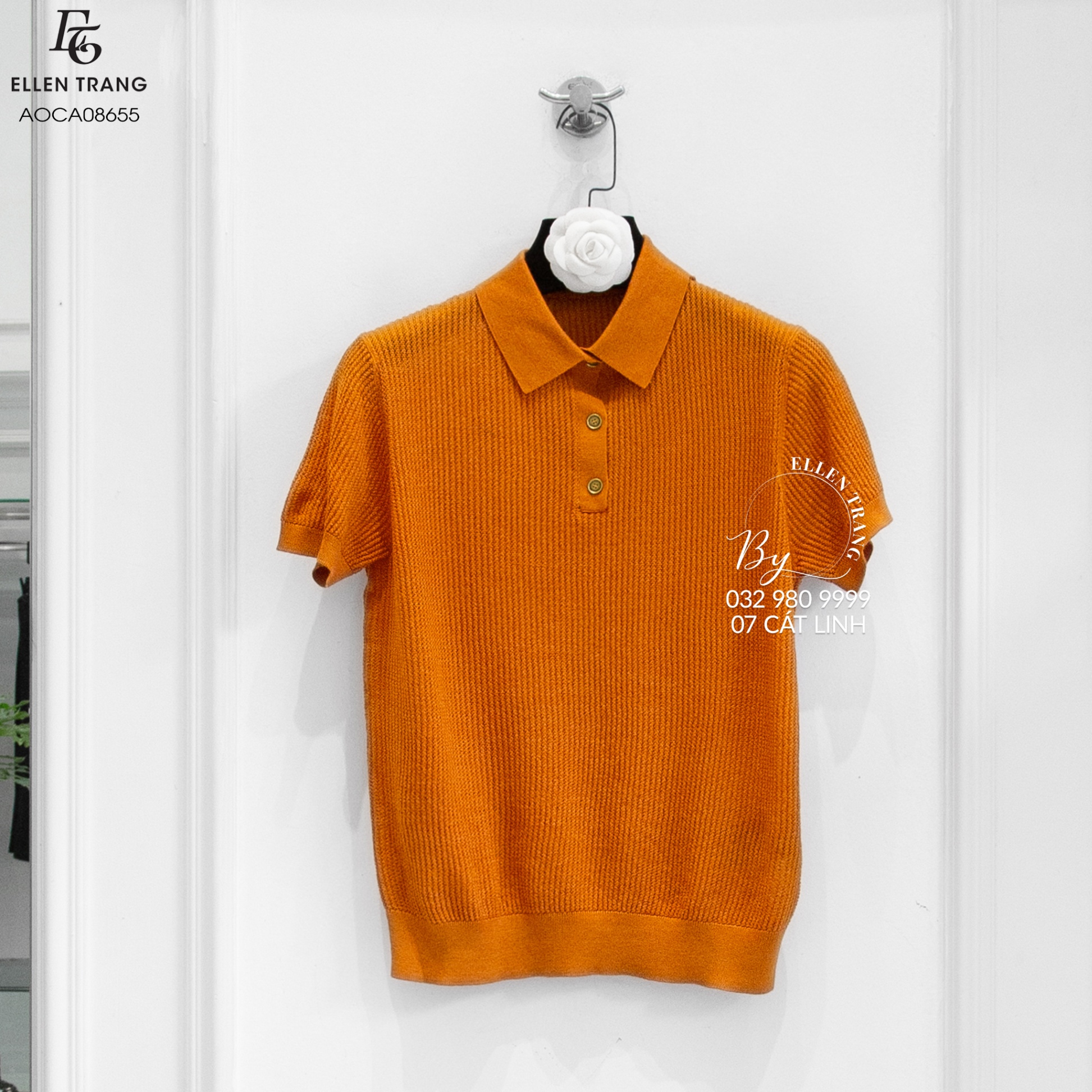 ÁO POLO CAM CÚC ĐỒNG LORO PIANA