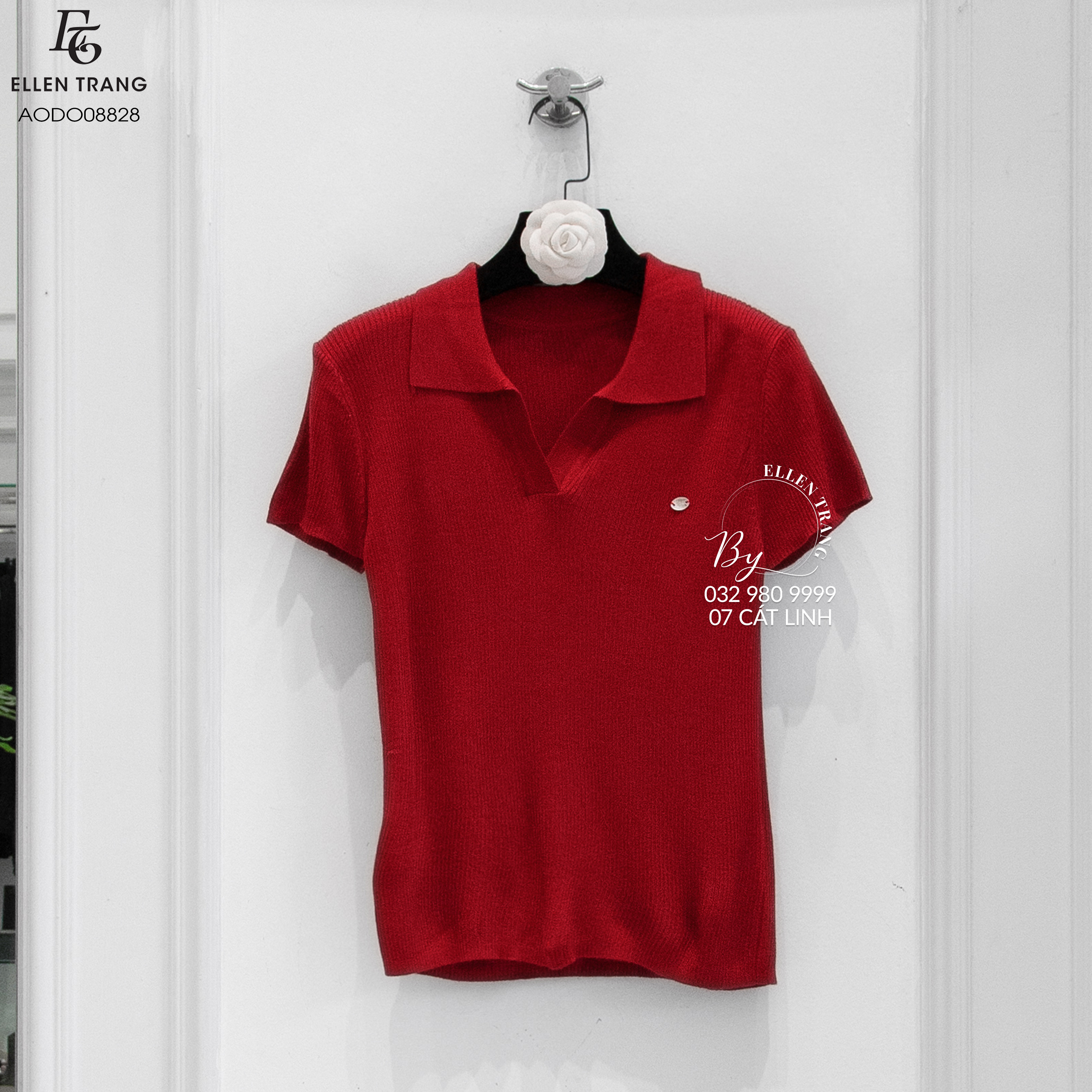 ÁO POLO ĐỎ TAG Ở NGỰC