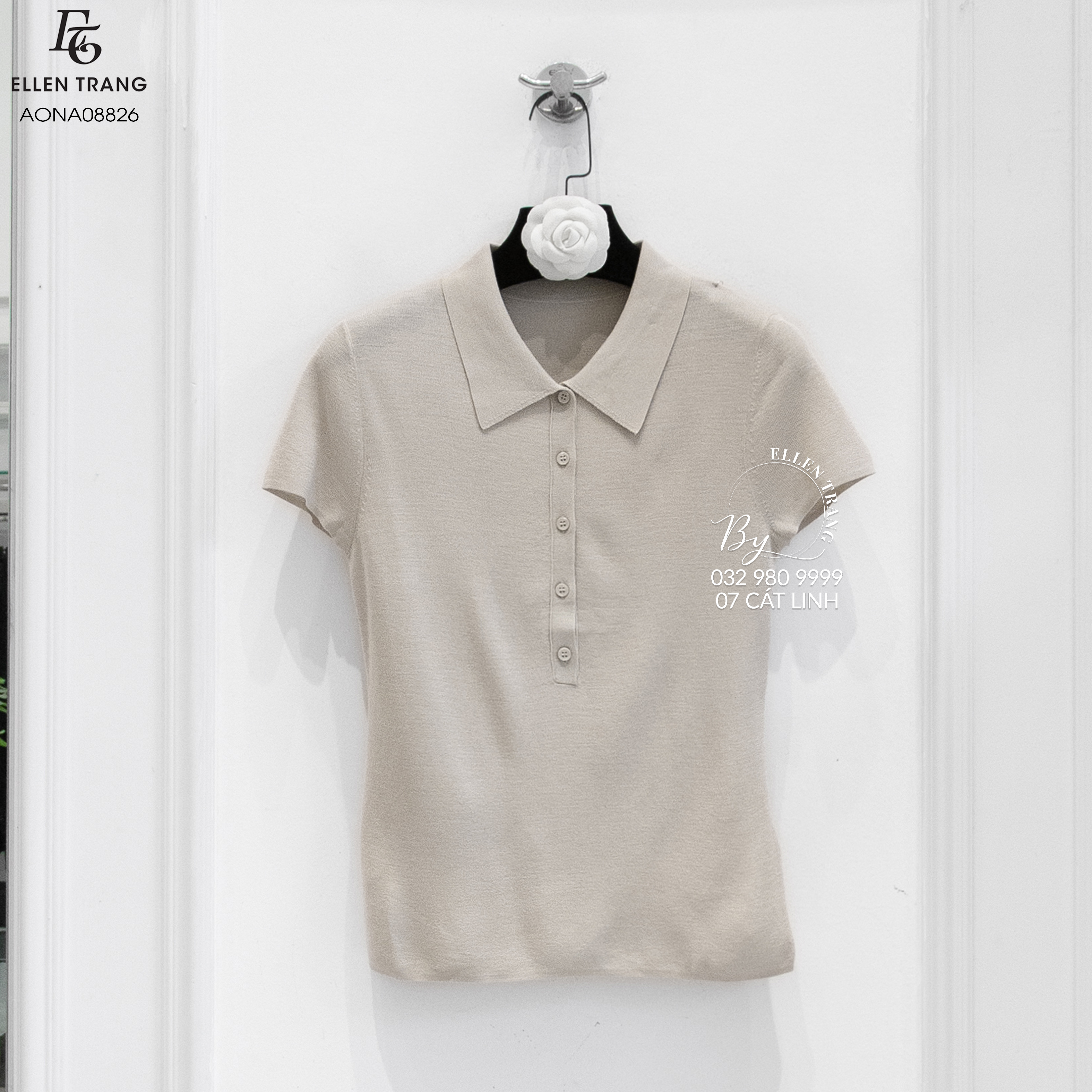 ÁO POLO NÂU SỮA