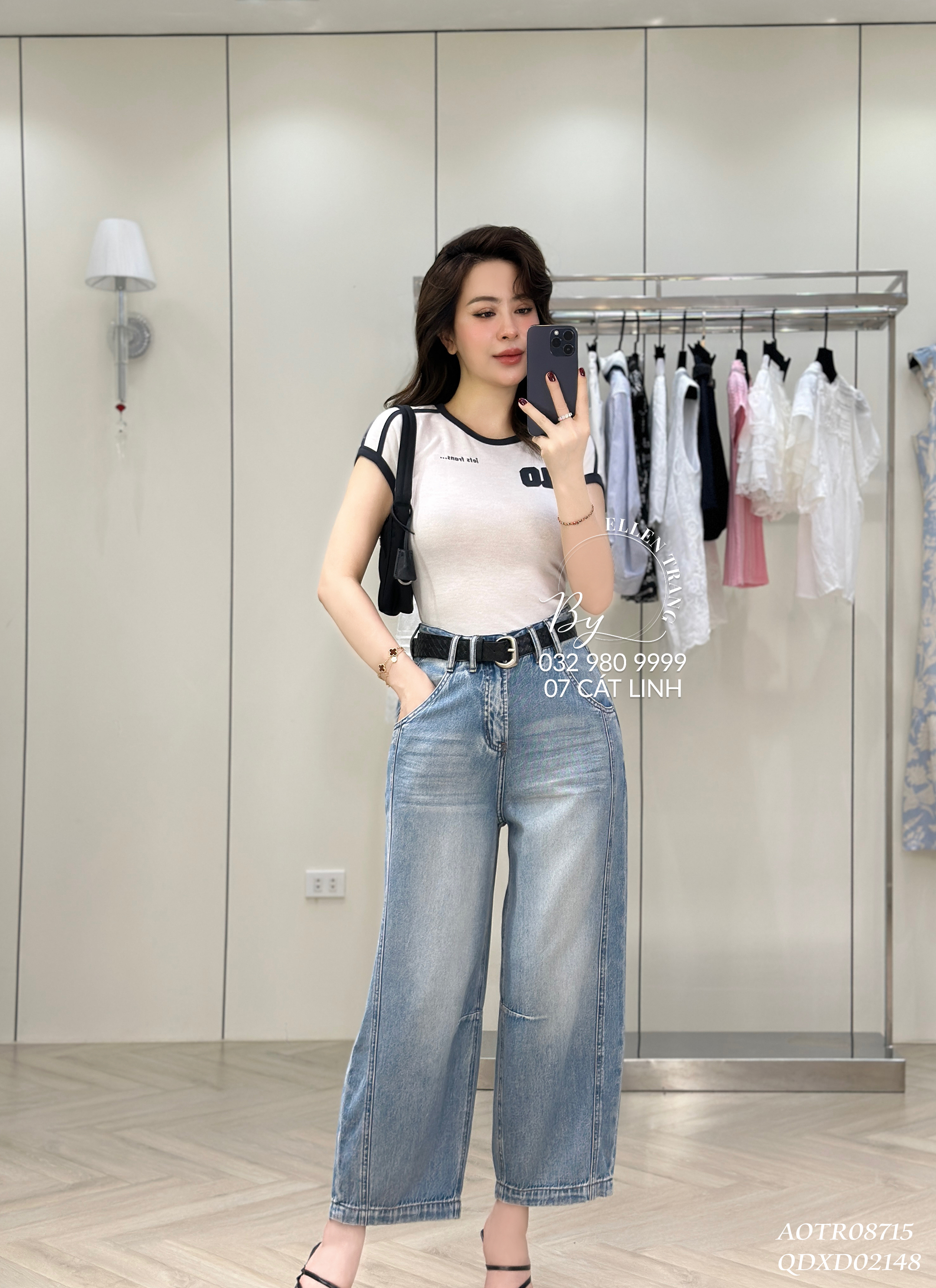 ÁO TRẮNG VIỀN XÁM SỐ 10