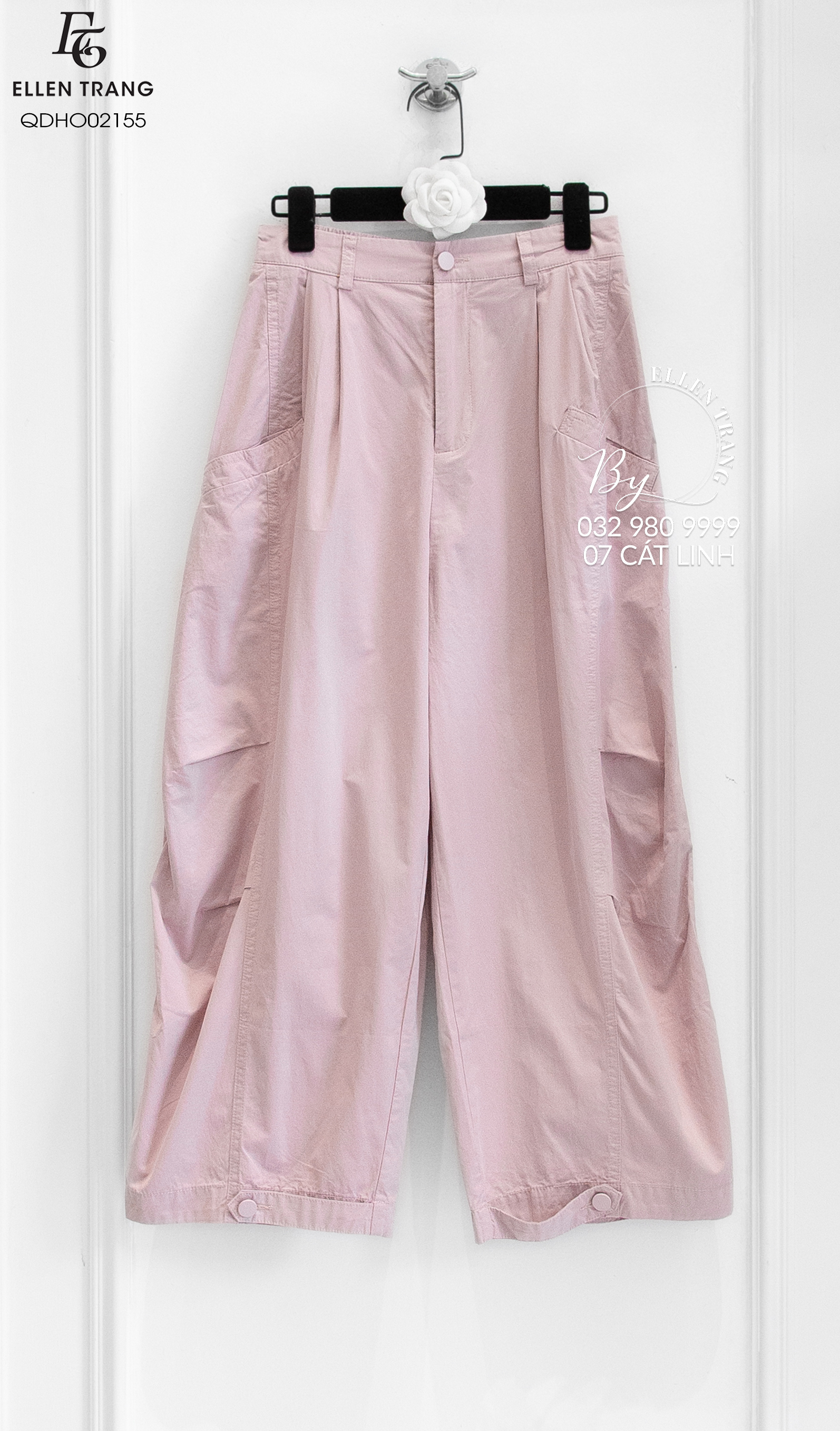 QUẦN BAGGY HỒNG CÚC GẤU