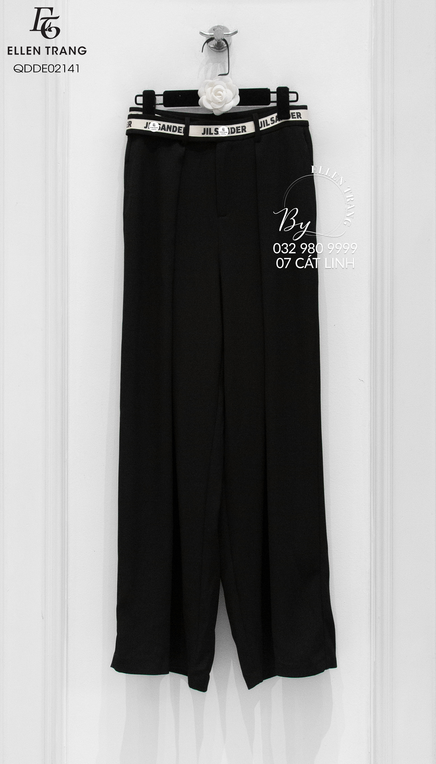 QUẦN DÀI ĐEN CẠP JILSANDER