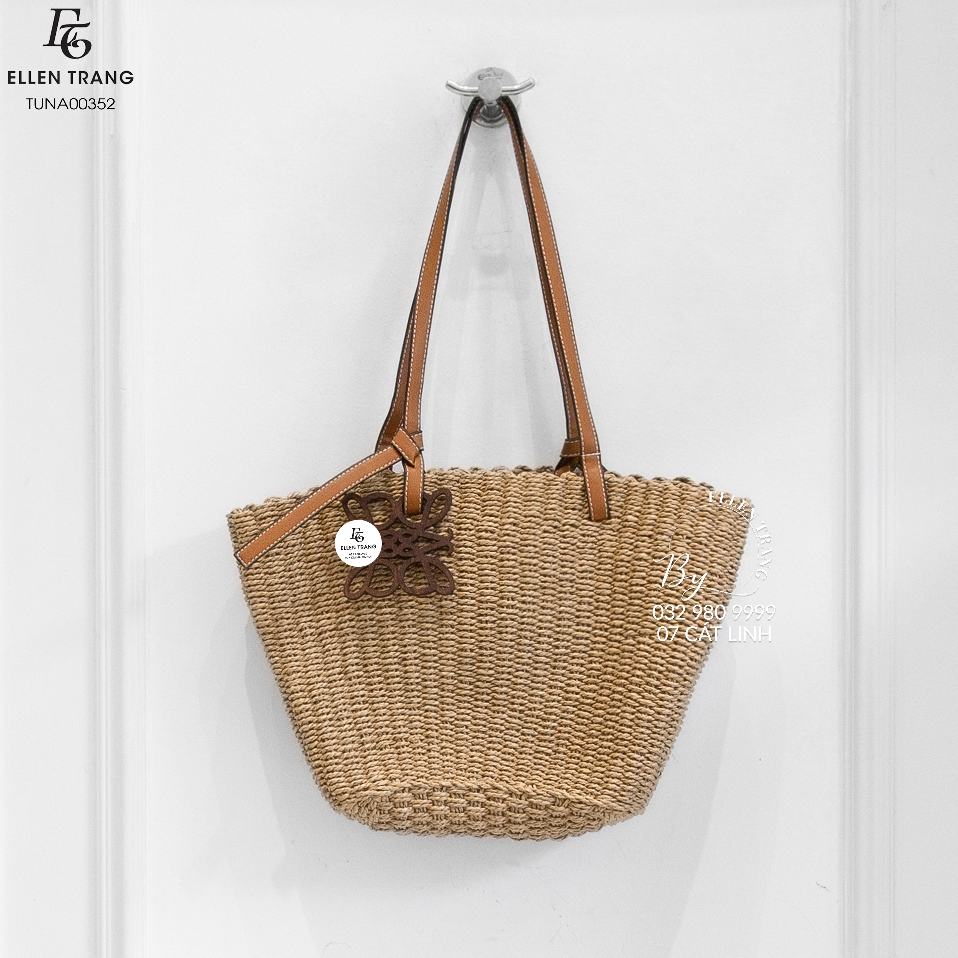 TÚI CÓI NÂU LOGO LOEWE