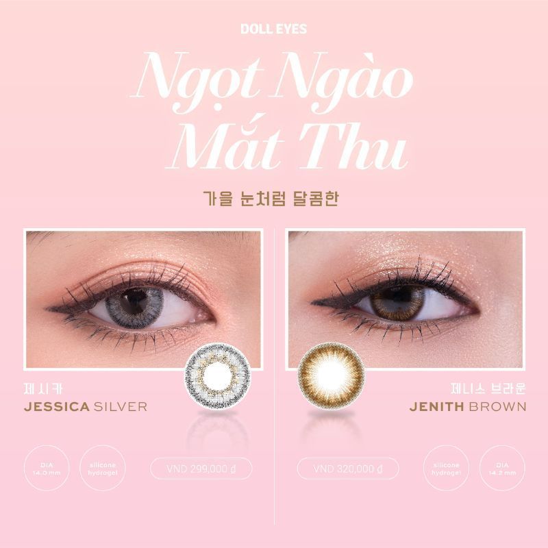 Kính áp tròng của Doll Eyes giúp cho đôi mắt đẹp chuẩn Hàn Quốc