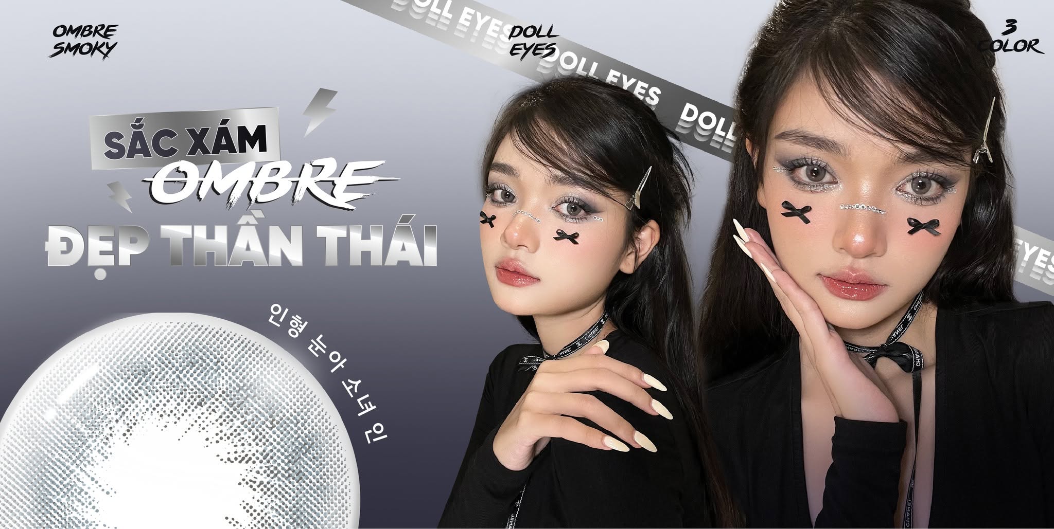 Mã lens xám Doll Eyes cực peak năm 2026