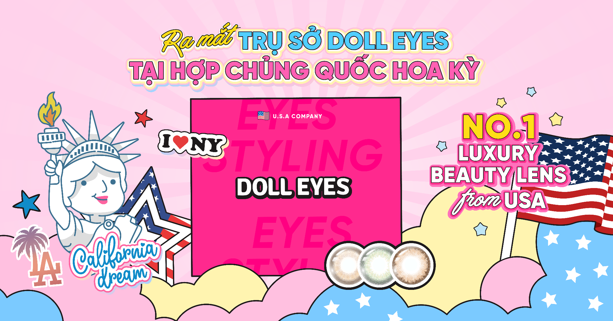 Doll Eyes No.1 Beauty Lens có trụ sở tại USA