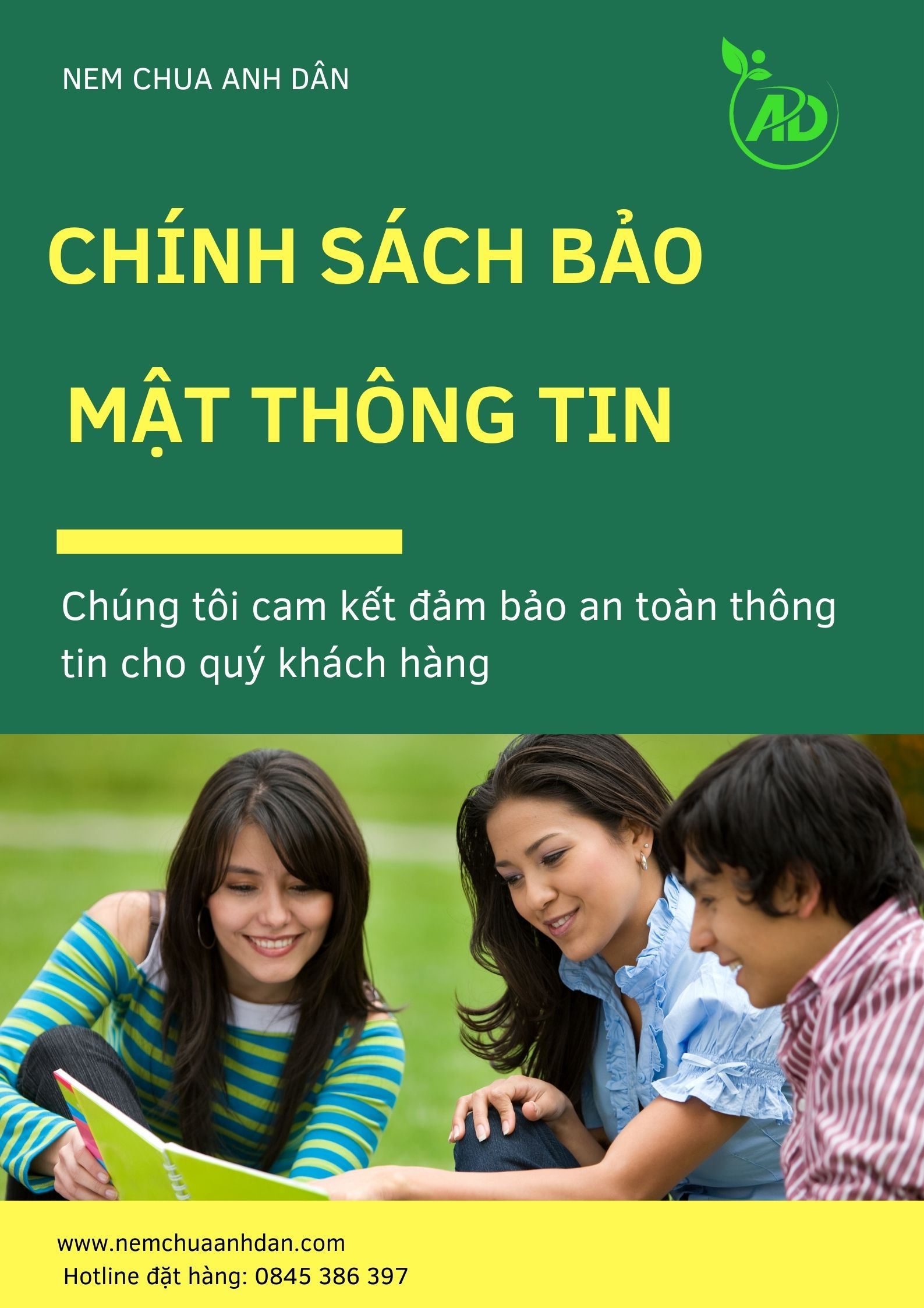 CHÍNH SÁCH BẢO MẬT THÔNG TIN