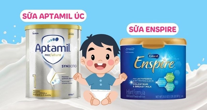 So sánh sữa Enspire và Aptamil Úc cho bé yêu nhà bạn