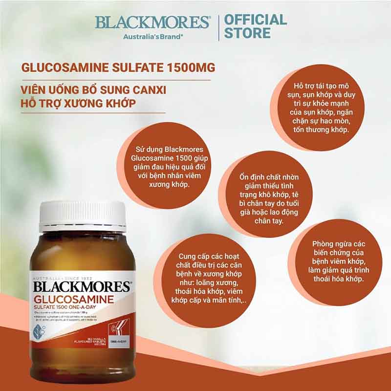 Cách sử dụng Glucosamine Blackmores của Úc tốt