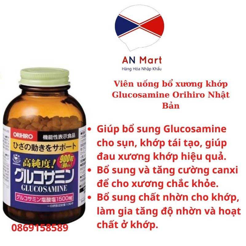 Viên uống bổ xương từ Glucosamine Orihiro