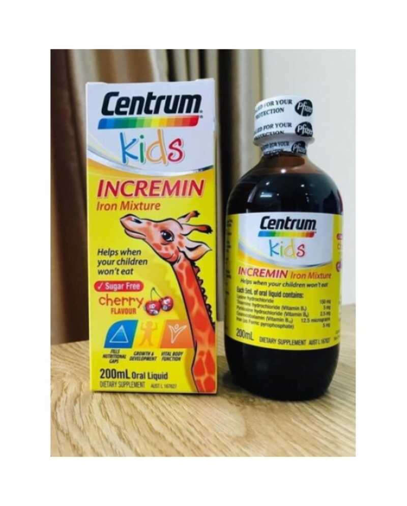 Sản phẩm Centrum Kids Incremin Iron Mixture - Lựa chọn hàng đầu cho bé lười ăn dặm