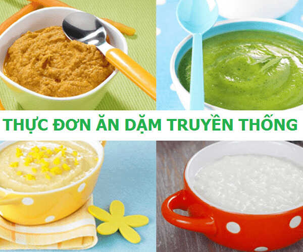 Thực đơn ăn dặm truyền thống