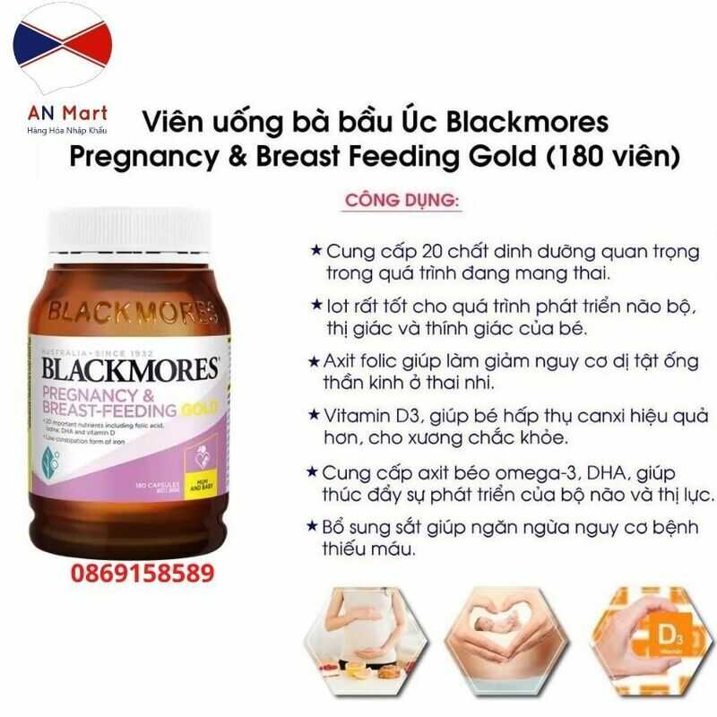 Vitamin tổng hợp cho bầu Blackmores Pregnancy Gold