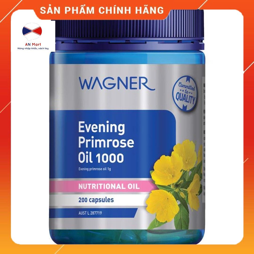 Tinh dầu hoa anh thảo Úc Wagner Evening Primrose Oil- An Mart