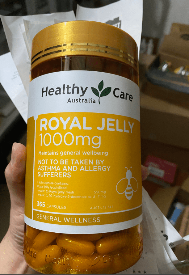 Sữa Ong Chúa Healthy Care Royal Jelly 1000mg Úc 365 viên- An Mart