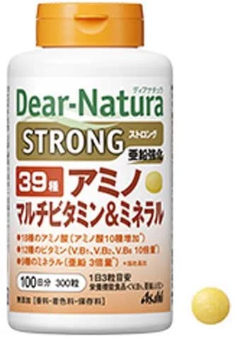 viên uống dear natura strong bổ sung 39 loại vitamin khoáng chất 300 viên - asahi