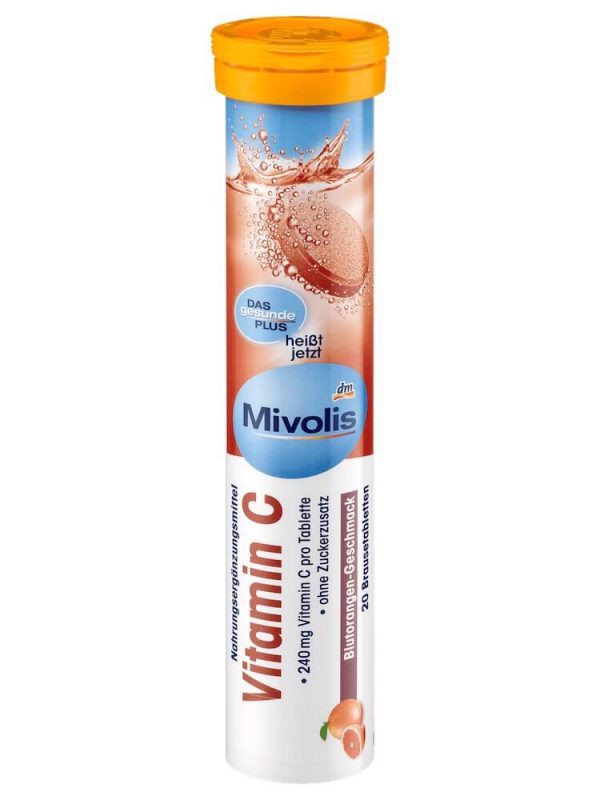 [Vitamin C ] Viên sủi Mivolis không đường bổ sung vitamin Đức