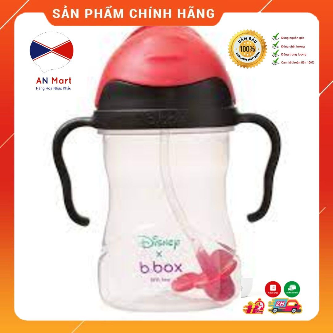 [Màu Đỏ đen] Bình Tập Uống B BOX SIPPY CUP 240ml 6M+