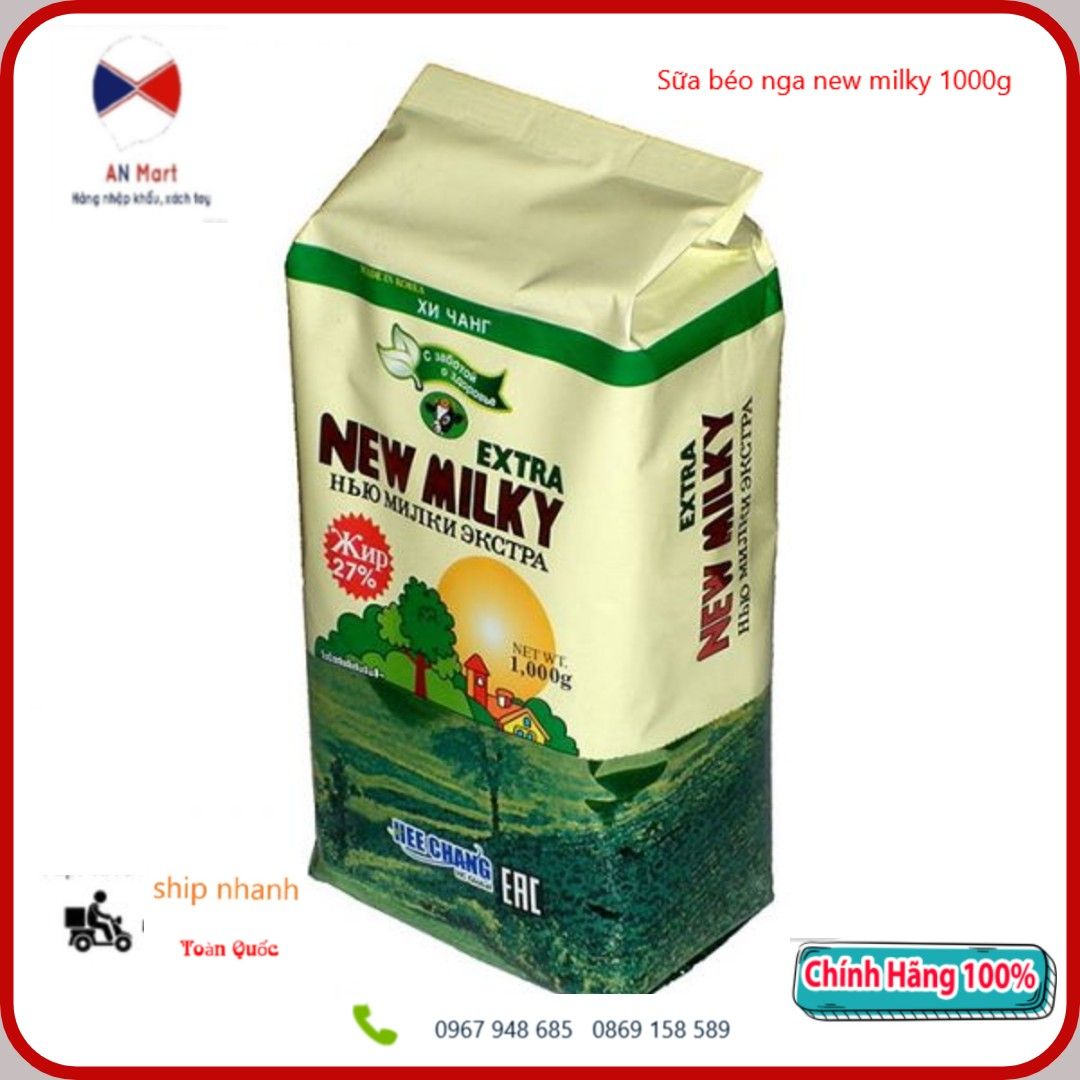 Sữa béo nga new milky 1000g ( chuẩn)