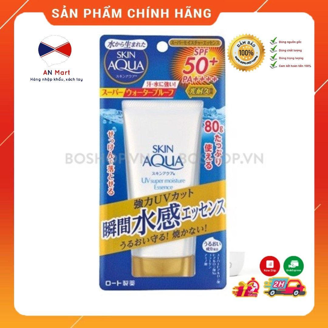 Chống Nắng Skin Aqua Super Moisture Essence 80gr trắng cho da thường khô