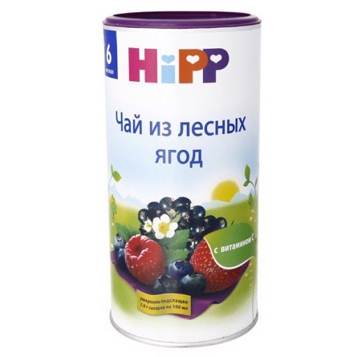 [Vị Việt Quất Mâm Xôi] Trà hoa quả Hipp nội địa nga cho bé hộp 200g