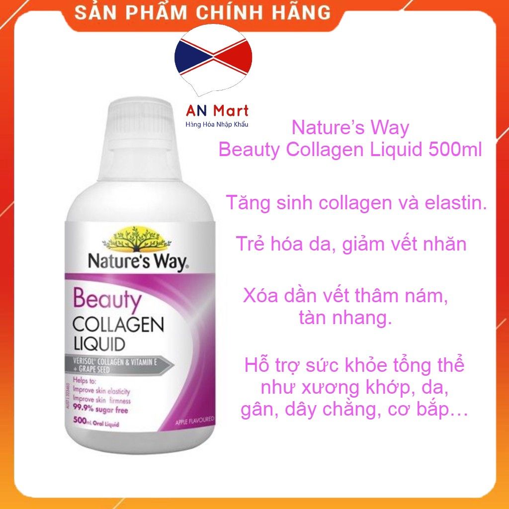 Beauty Collagen Liquid 500ml Nature's Way của Úc