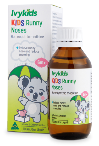 Ivykids Kids Runny Noses 6m+ 100ml - Siro trị sổ mũi cho bé từ 6 tháng trở lên