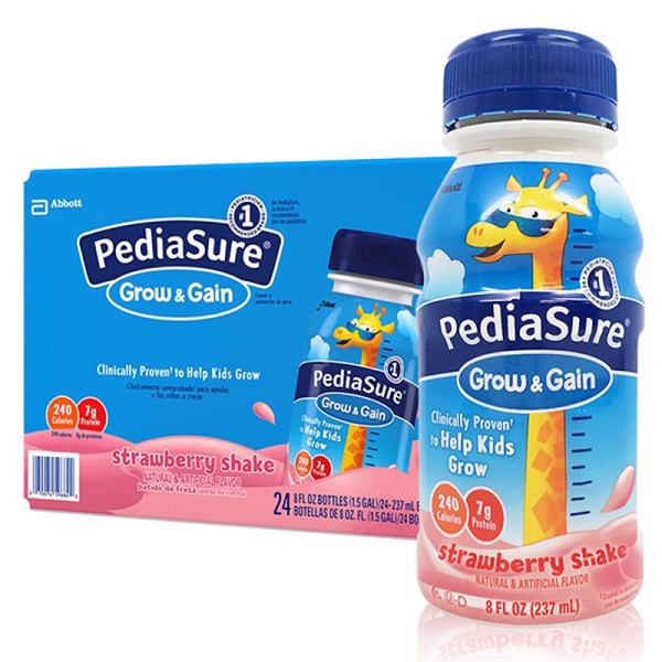 [VỊ DÂU] SỮA NƯỚC PEDIASURE GROW AND GAIN DÀNH CHO BÉ TỪ 1-10 TUỔI