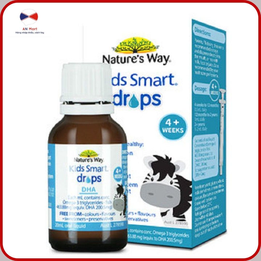 Nature's Way Kids Smart Drops DHA 20ml dạng giọt của Úc- An Mart