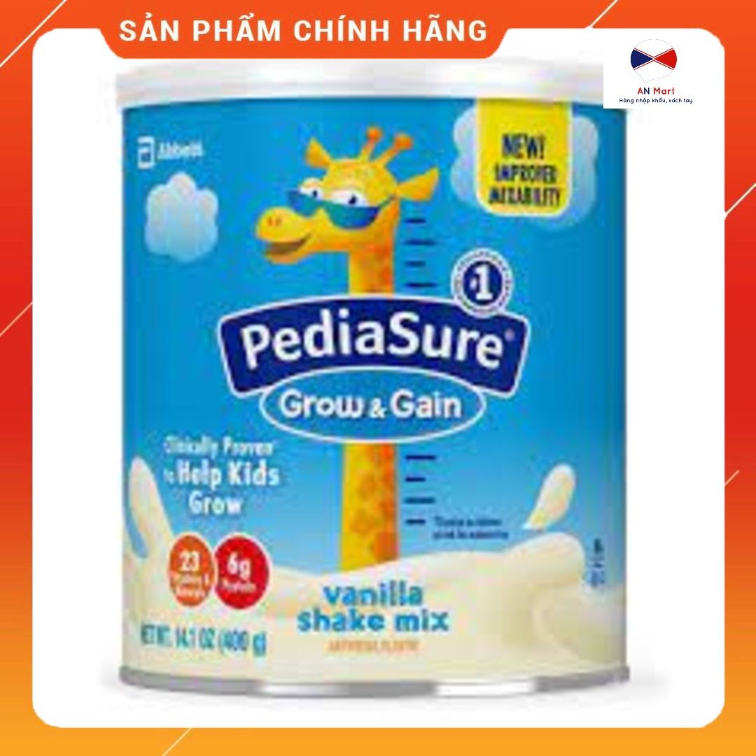 Sữa bột tăng chiều cao Pediasure Grow & Gain vị vani 400g- Anmart