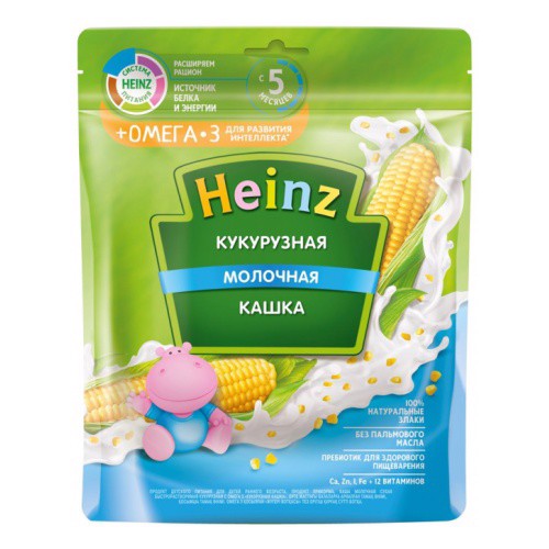 [Vị Ngô Sữa] Bột ăn dặm Heinz Nga gói 200g cho bé từ 5 tháng -