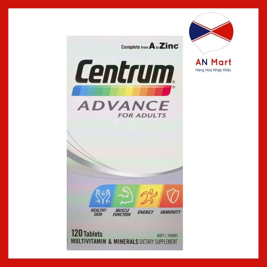 Vitamin cho người trưởng thành Centrum Advance For Adults 120viên