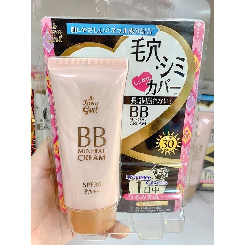 KEM NỀN TRANG ĐIỂM TIARA GIRL BB MINERAL CREAM SPF30 PA++ 50G