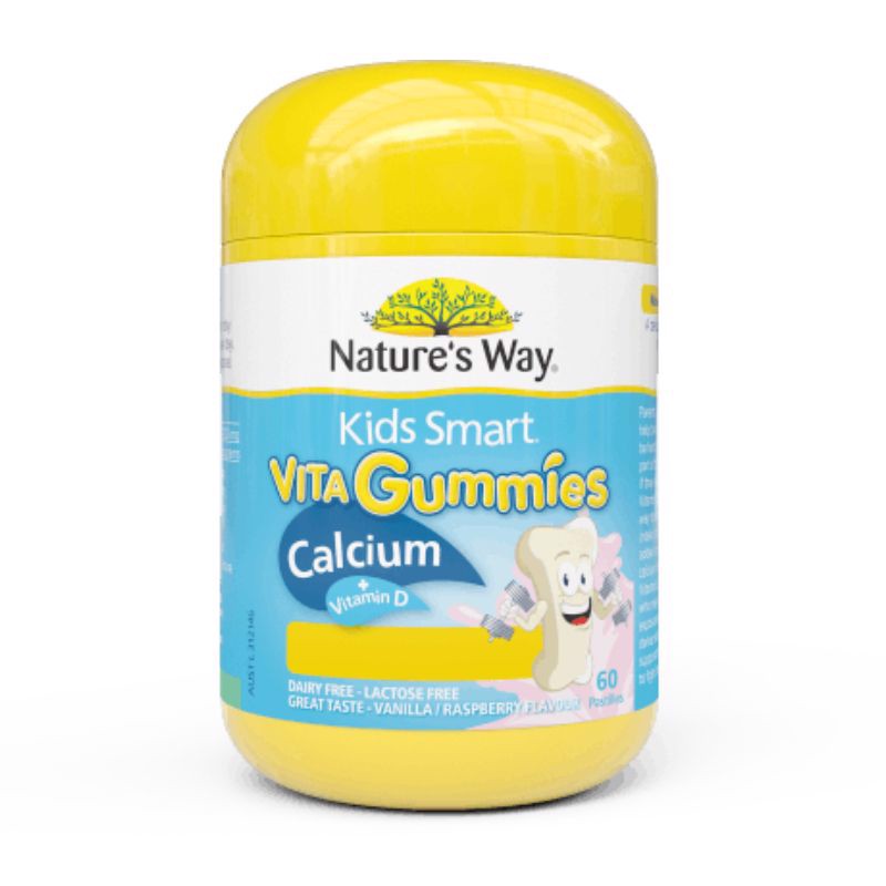 Kẹo Gummies bổ sung canxi vitamin D Nature's Way 60 viên- An Mart