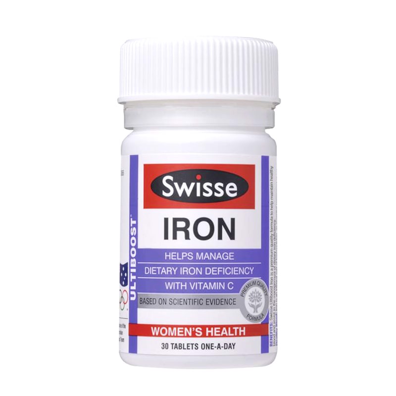 Sắt Swisse Iron - Bổ Sung Sắt Hữu Cơ Không Gây Táo Bón - Úc Đủ Bill