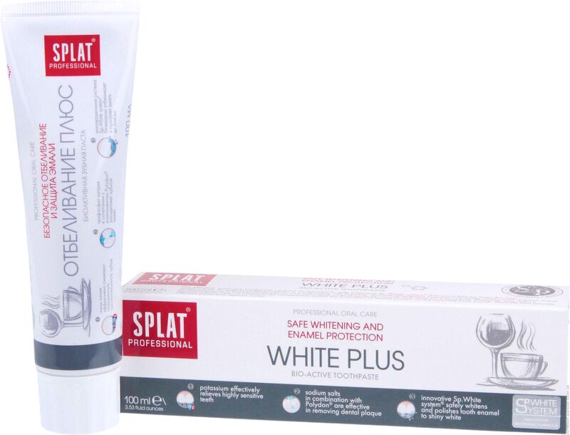 Kem Đánh Răng Splat White Plus Professional Series (100ml)