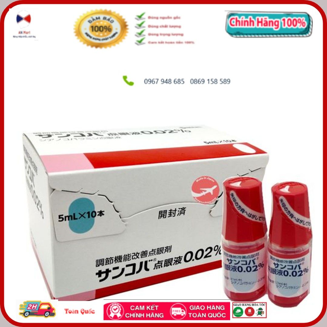 Nhỏ mắt Sancoba nội địa Nhật 5ml phục hồi thị lực- An Mart