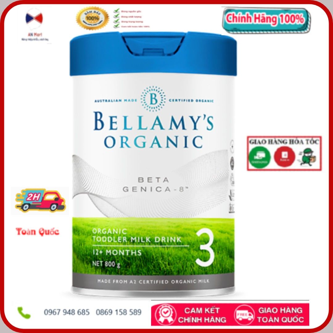 Sữa Bellamy’s organic Sữa hữu cơ organic ta Genica-8 Toddler Milk Drink 800g - số 3