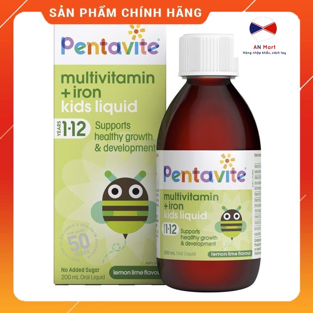 Vitamin tổng hợp Pentavite Iron cho bé từ 1 đến 12 tuổi- An Mart