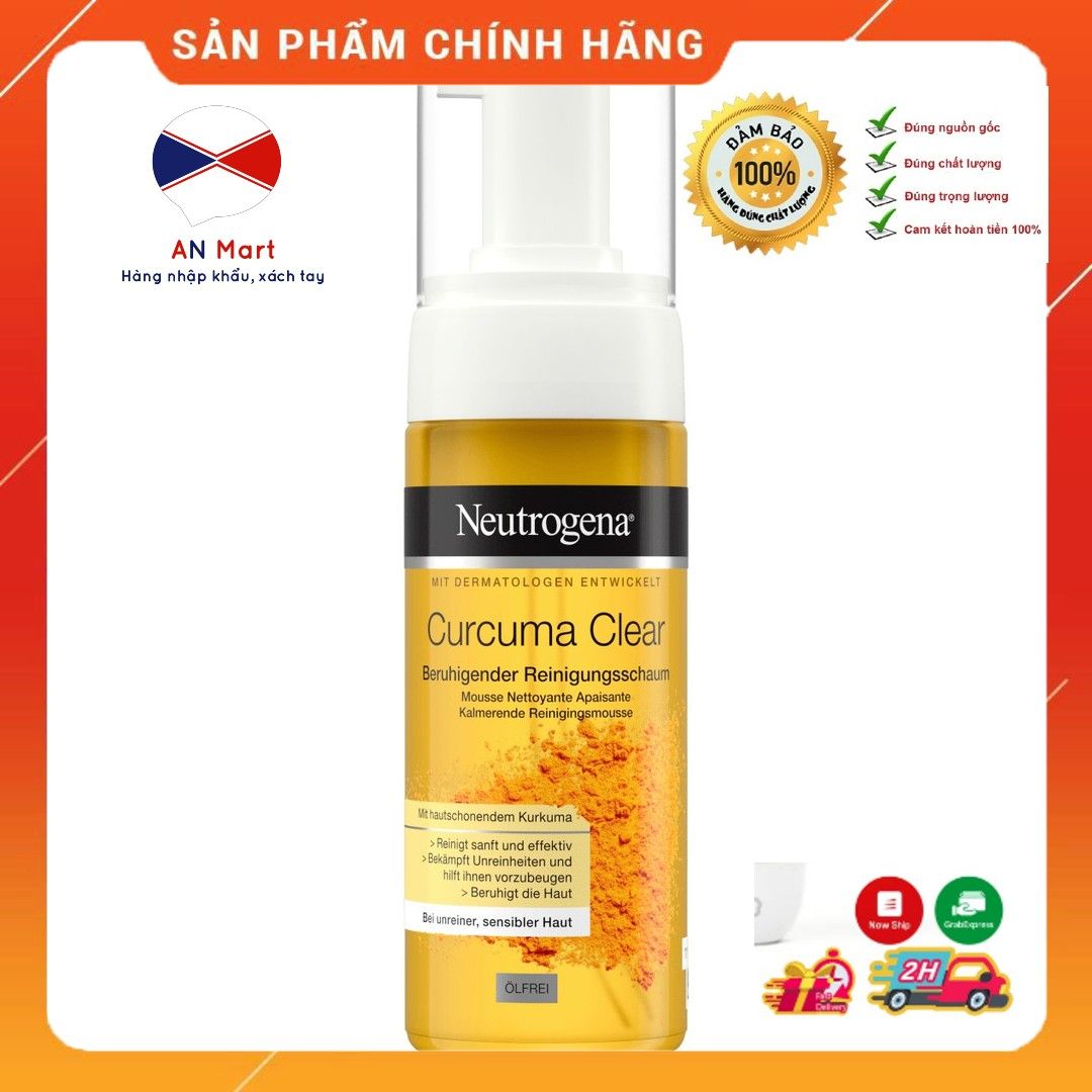 Sữa rửa mặt nghệ Neutrogena Soothing Clear Turmeric 150ml- Anmart