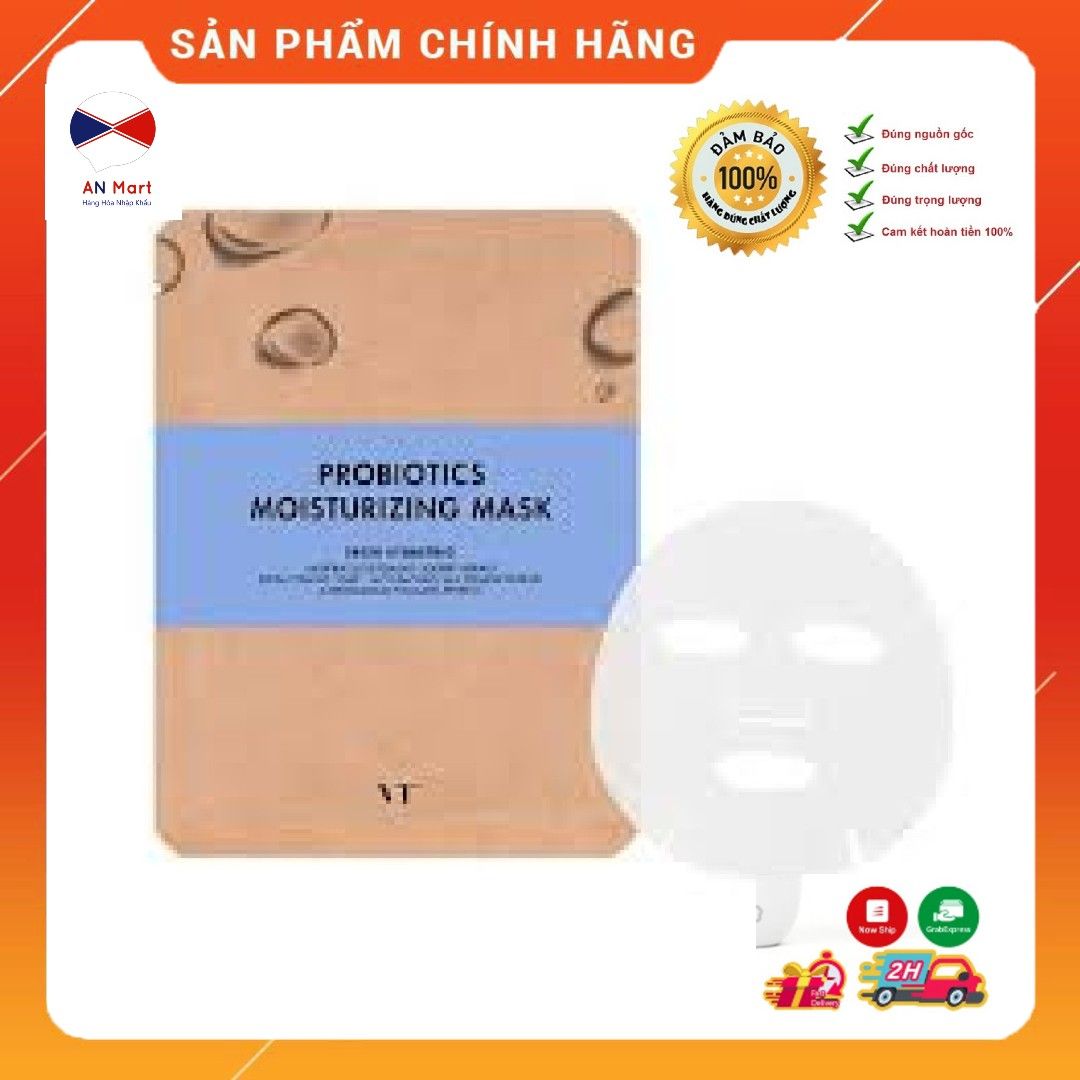 Mặt nạ dưỡng ẩm VT Probiotics Moisturizing Mask Hàn Quốc. An Mart