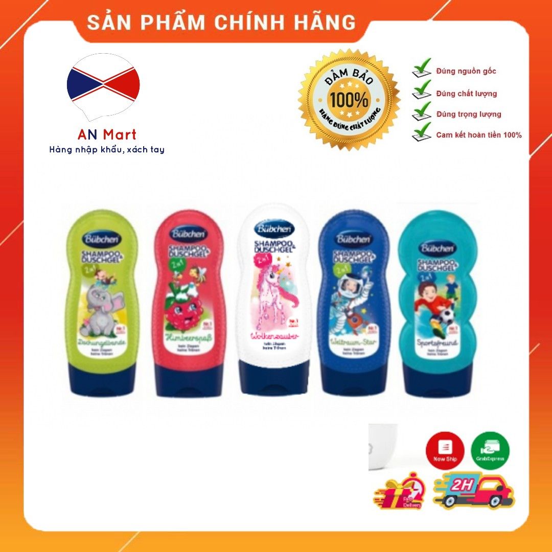 Tắm Gội Cho Bé Bubchen Shampoo Duschgel 2in1 230ml