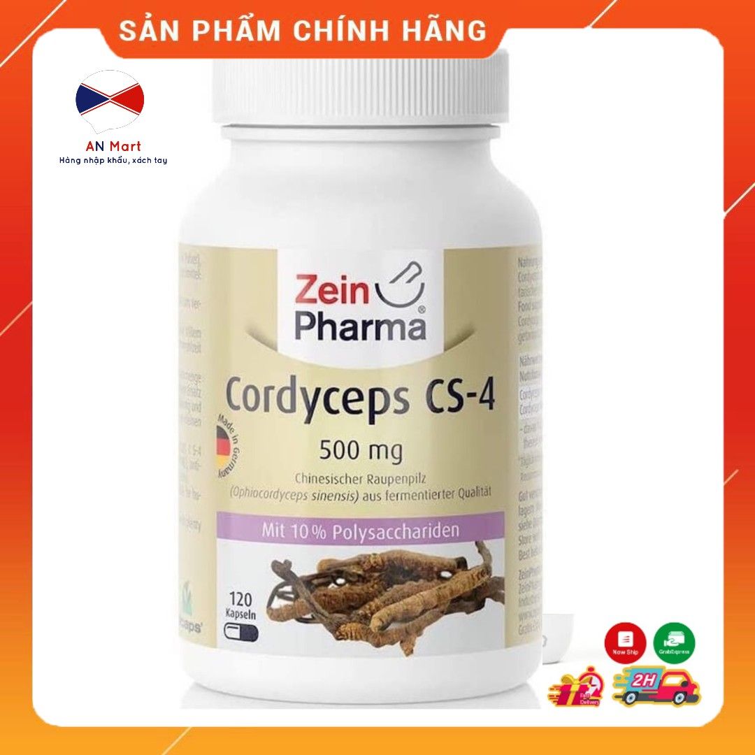 Viên Uống Đông Trùng Hạ Thảo Zeinpharma Cordyceps CS-4 500 mg, 120 Viên Nang