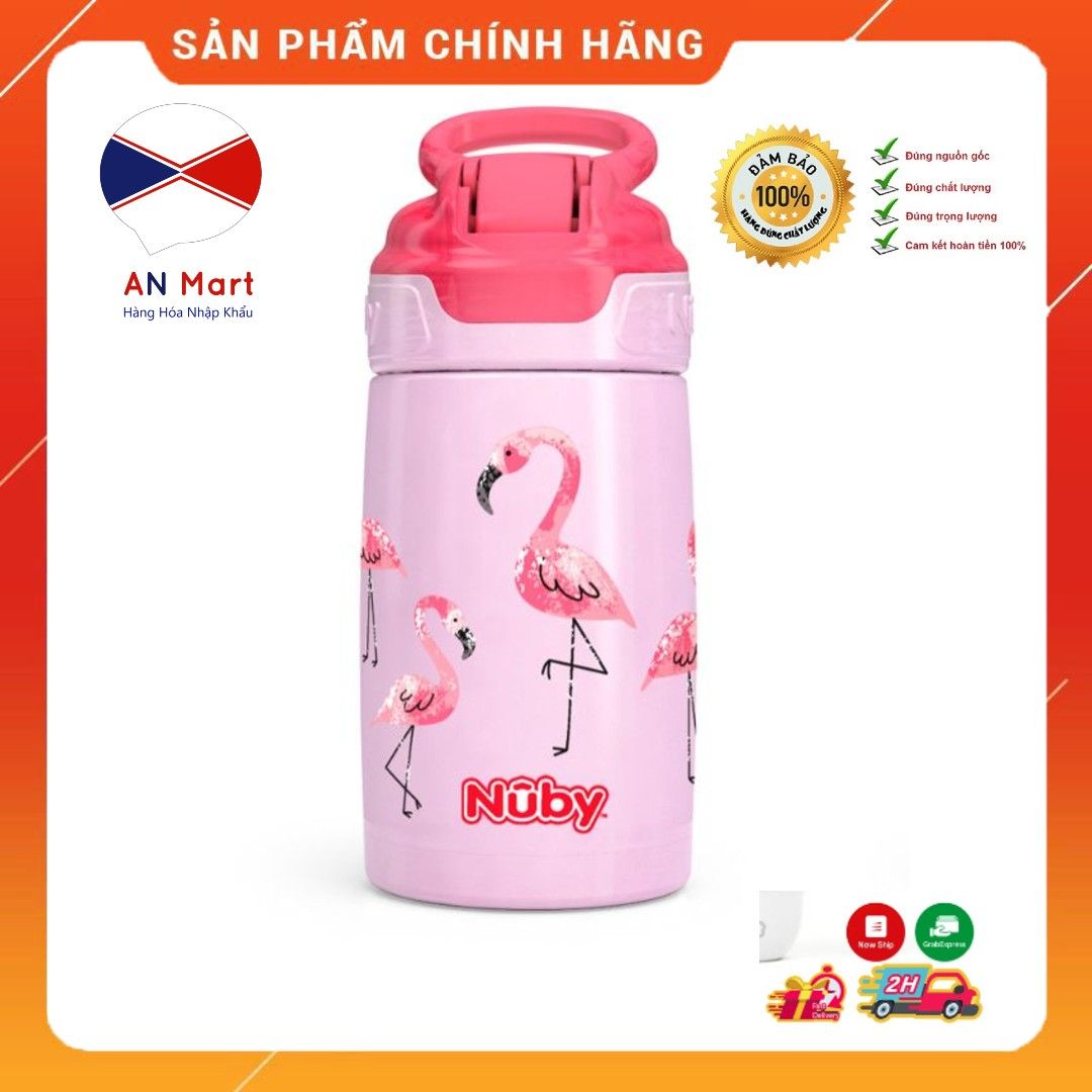 Bình Giữ Nhiệt Nuby Thirsty Kid Không Chất BPA Nội Địa Úc An Toàn Cho Bé