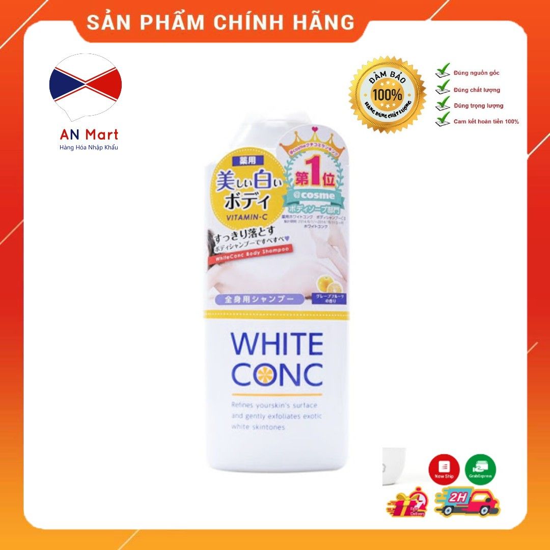 Bộ Sản Phẩm Dưỡng Trắng Da WHITE CONC BODY Nhật Bản - Sữa Tắm