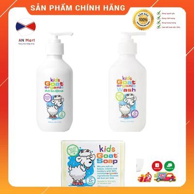 Sữa tắm Dê Goat Kids Organic All In One 300ml của Úc- An Mart