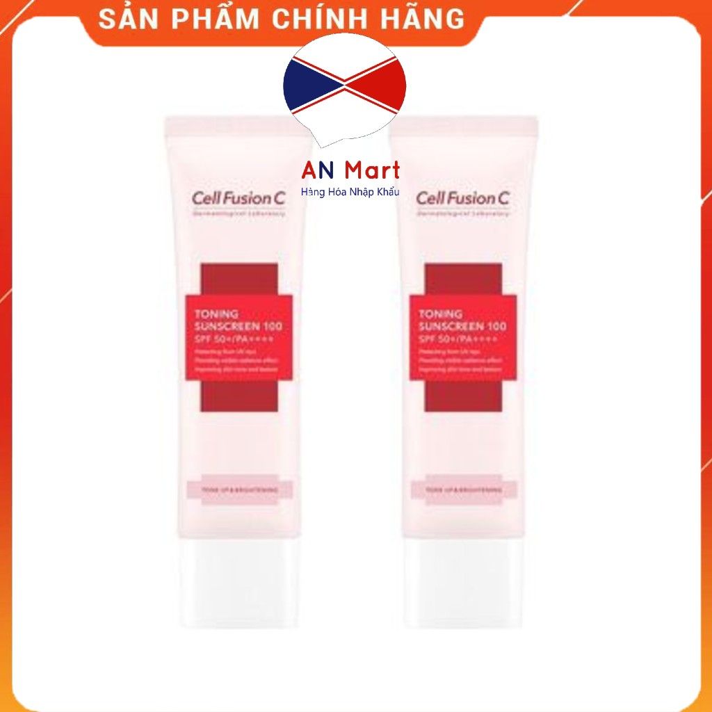 Kem Chống Nắng Cell Fusion C Toning Sunscreen 100 SPF50+ PA+++ 50ml Nâng Tông Da