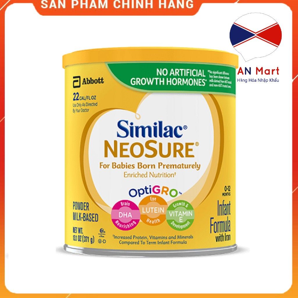 Sữa Similac Neosure Dành Cho Trẻ Sinh Non Và Nhẹ Cân 371G của Mỹ