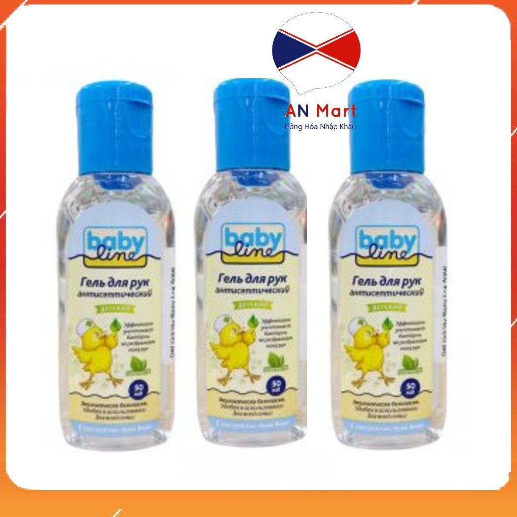 Gel Rửa Tay Khô Line Baby Dành Cho Bé Từ 1 Tuổi 50ml Hàng Bay Nga