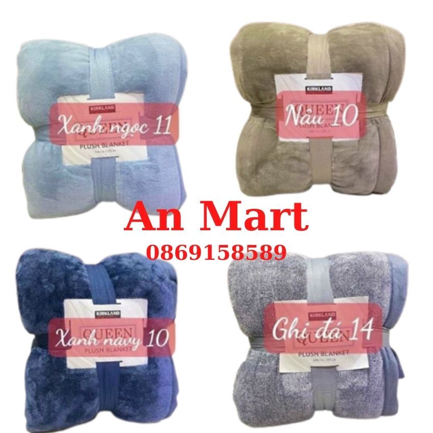 Chăn lông cừu KirkLand Plush Blanket Queen Mỹ. An Mart